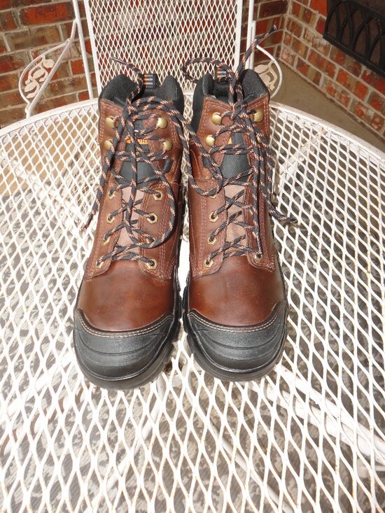 ARIAT Work Men\'s Brown Leather Lace Up Ankle Boots Size 8.5D